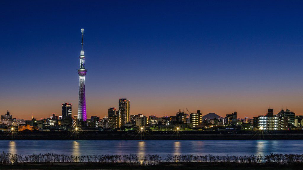 Tokyo's skyline with Skytree