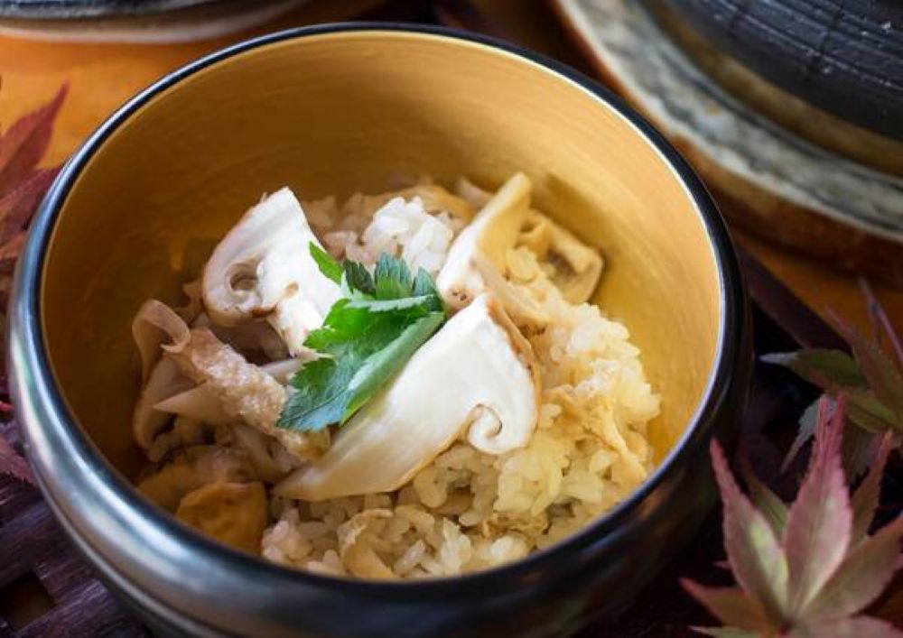 matsutake rice bowl