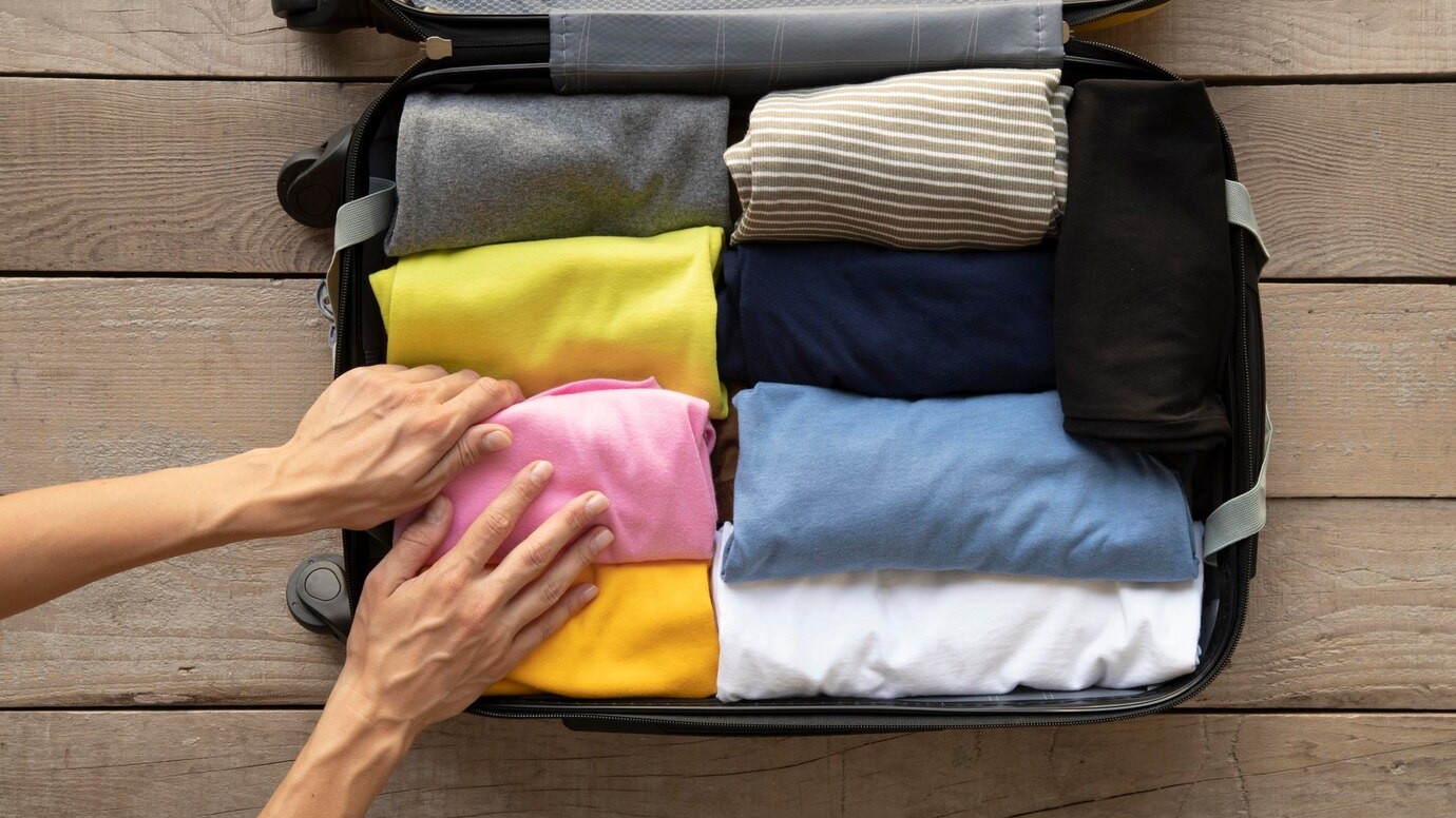 travel suitcase preparations packing