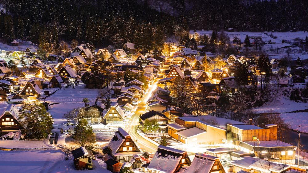 Shirakawa-go saat koyo