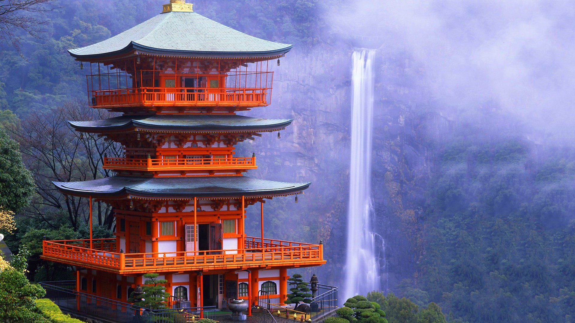 tranquil mountain temple