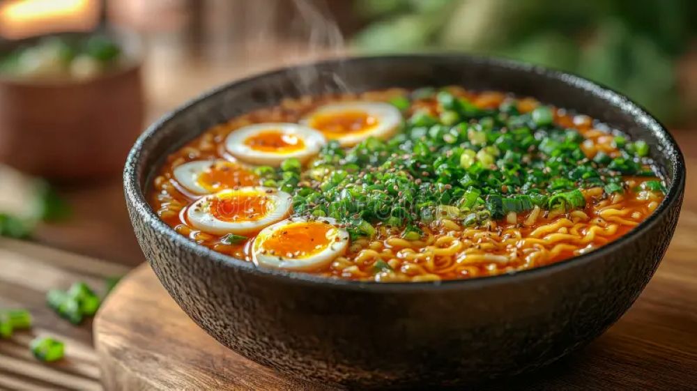 steaming miso ramen