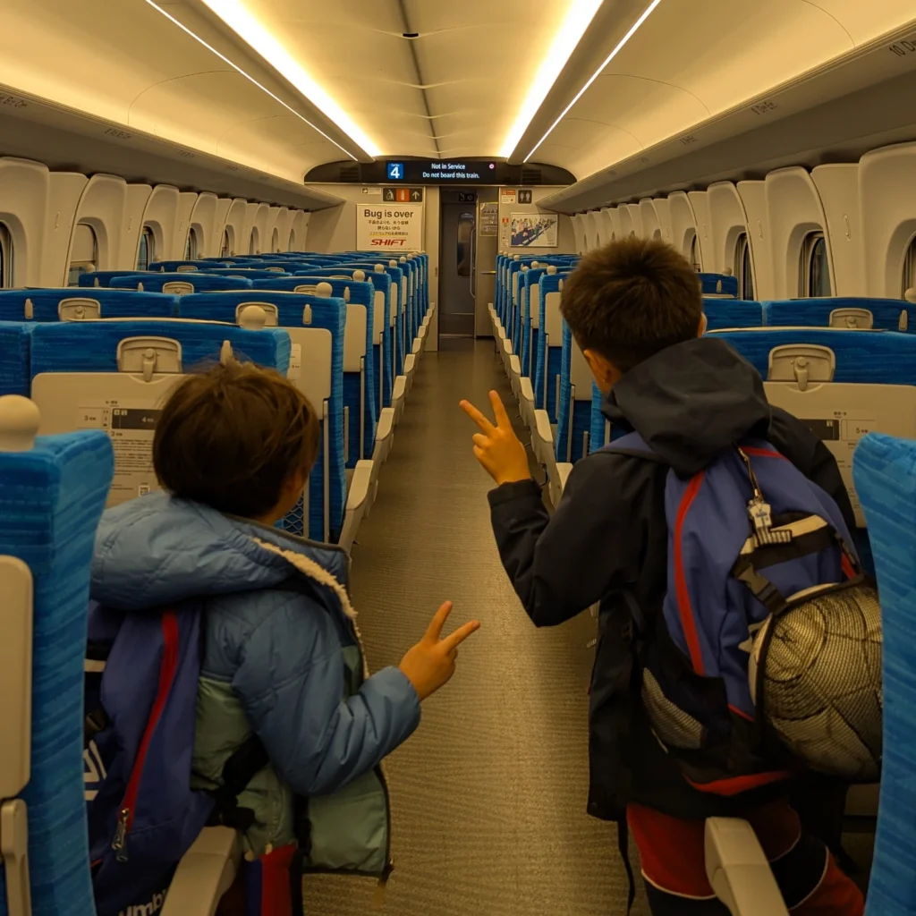 cara naik shinkansen untuk keluarga