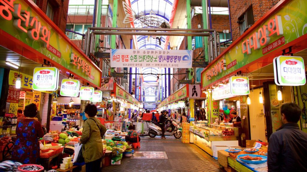 pasar tradisional korea suasana tempo dulu