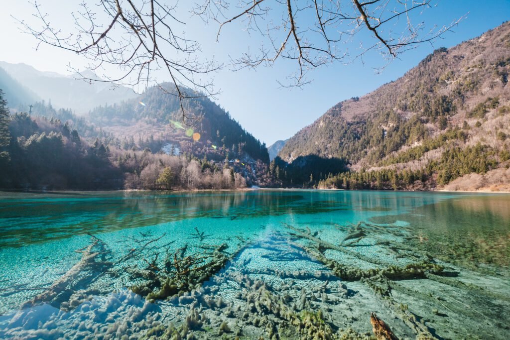 wisata jiuzhaigou cina danau warna warni