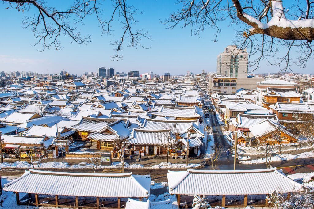 wisata musim dingin korea ski resort